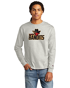 Champion ® Heritage 5.2-Oz. Jersey Long Sleeve Tee - DTG - Logo 2-Oxford