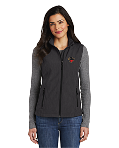 Port Authority® Ladies Core Soft Shell Vest - Embroidery - Bandits Head 