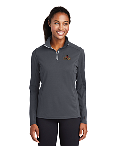 Sport-Tek® Ladies Sport-Wick® Textured 1/4-Zip Pullover - Embroidery - Bandits Full Logo