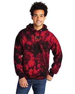 Port & Company® Crystal Tie-Dye Pullover Hoodie - Embroidery - Bandits Head